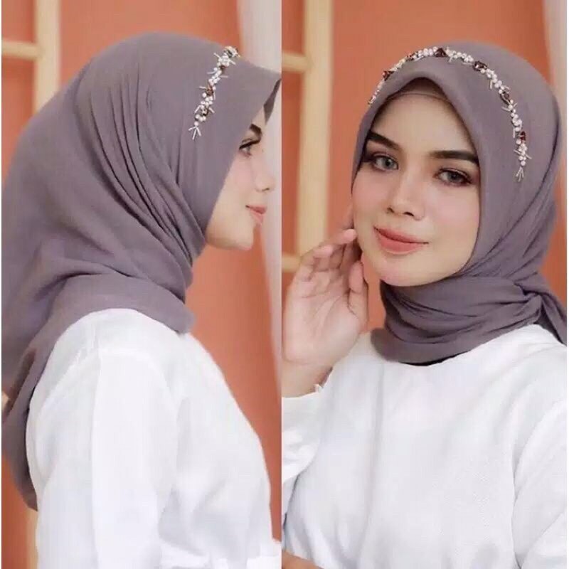 Jilbab segi empat payet