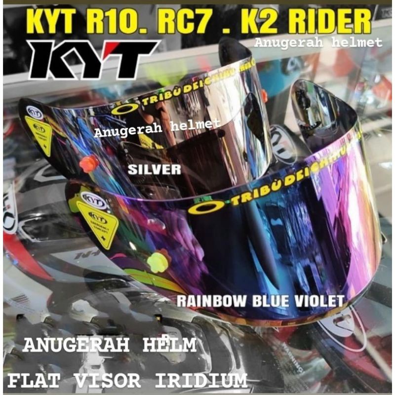 KACA FLAT VISOR HELM KYT R10 KYT RC7 KYT K2R KYT K2 RIDER