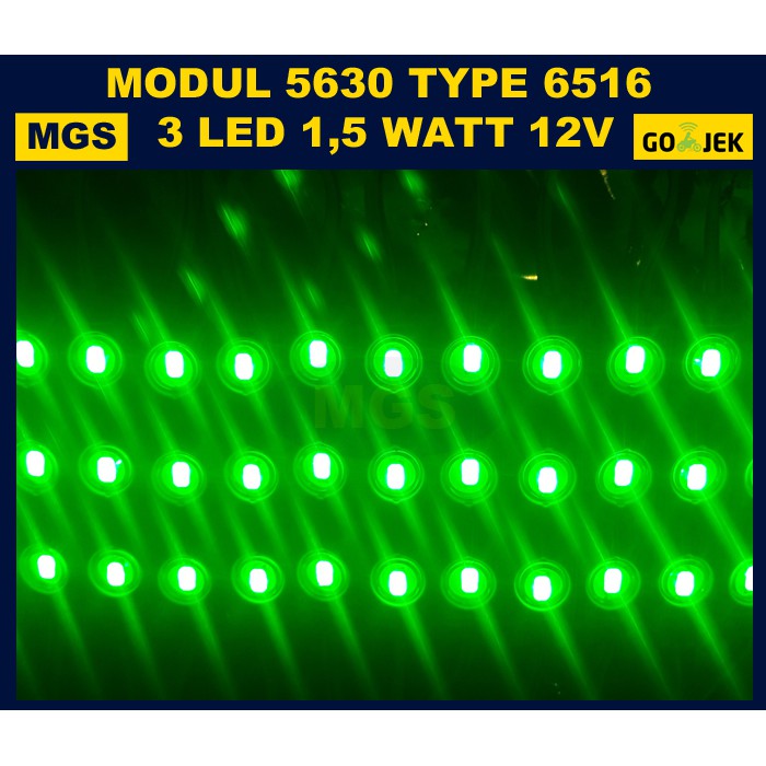 MODUL 5630 3 LED LENSA 6516 12V WARNA