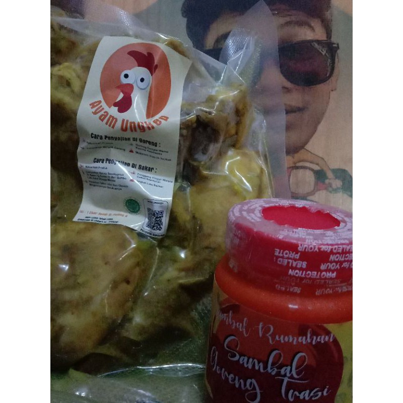 

paket ayam frozen + sambel goreng terasi 200gr botol