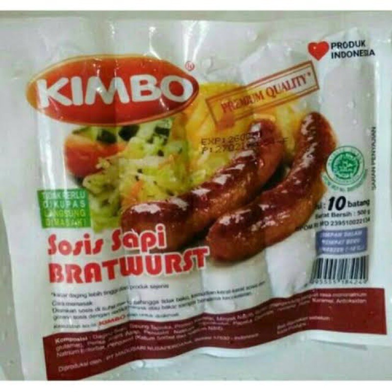 

Kimbo sosis sapi 500gr isi 10 pcs