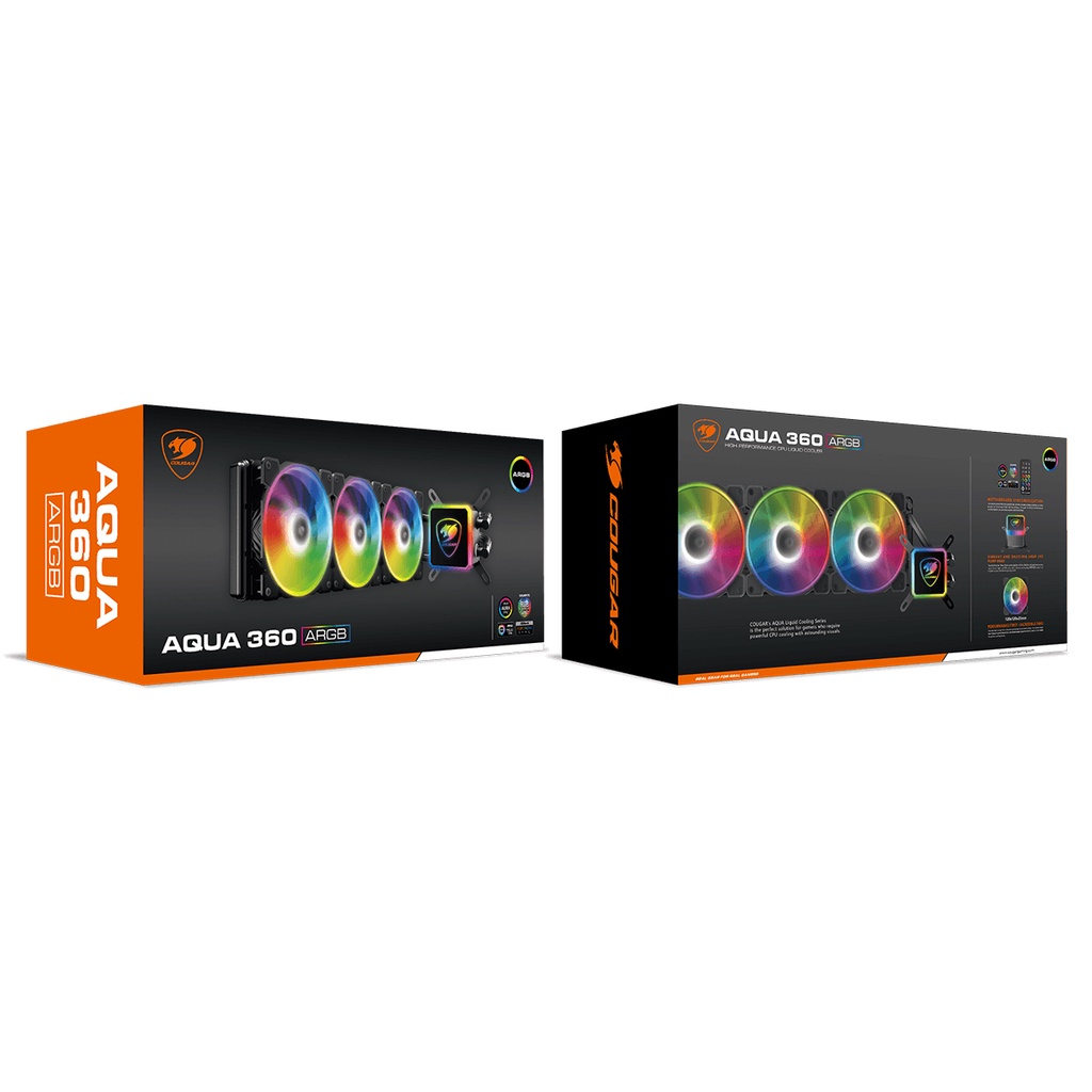COUGAR GAMING Fan AQUA 360 ARGB AIO-COOLER liquid cooling series