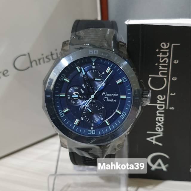 JAM TANGAN ALEXANDRE CHRISTIE AC 6552MF BIRU HITAM
