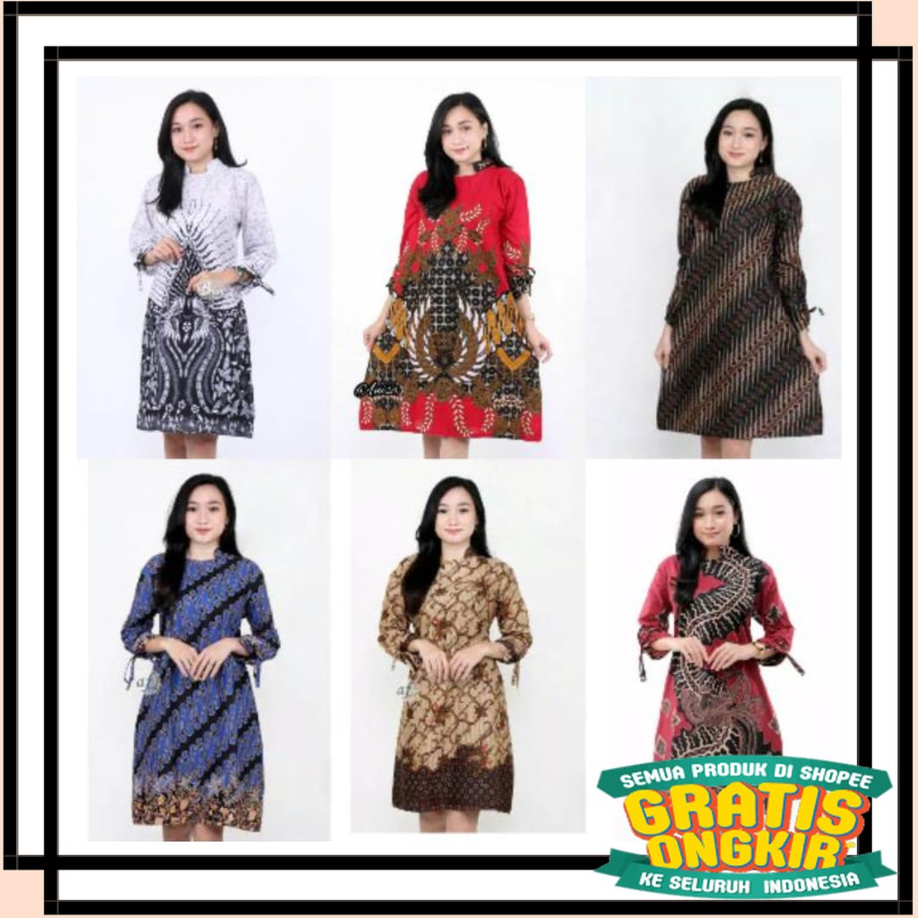 BATIK SEMARANG MURAH - TERBARU TERKINI / Atasan Batik Dolby Dolbi Dobby Doby Tenun Sutra Tulis