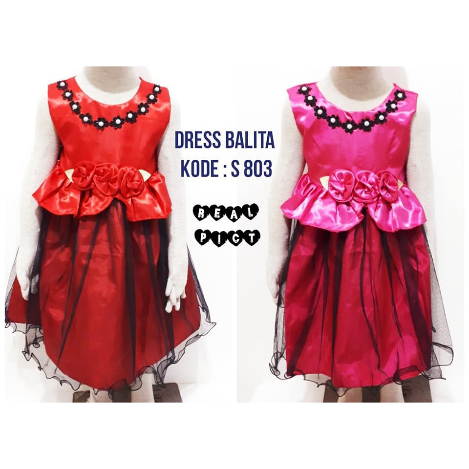 Dress Anak Batita - Baju Dress Anak Batita - Dress Anak - Baju Pesta Anak Bayi