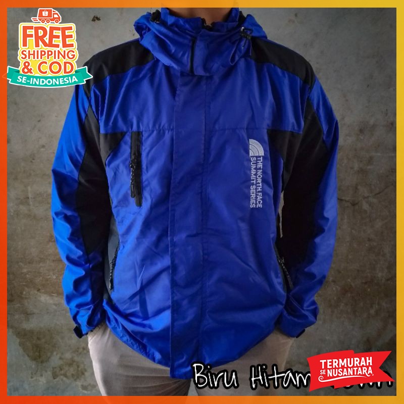 [BISA COD] Jaket Outdoor Pria Distro Jaket Waterproof Jaket Gunung Anti Air Windbreaker Jaket TNF