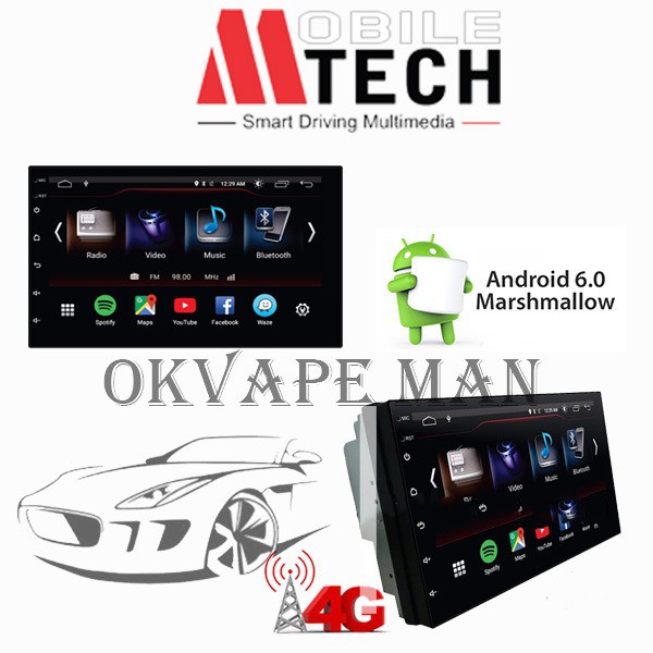 Mtech Double Din Head Unit Android Universal 7 INCH SIM CARD 4G Mtech