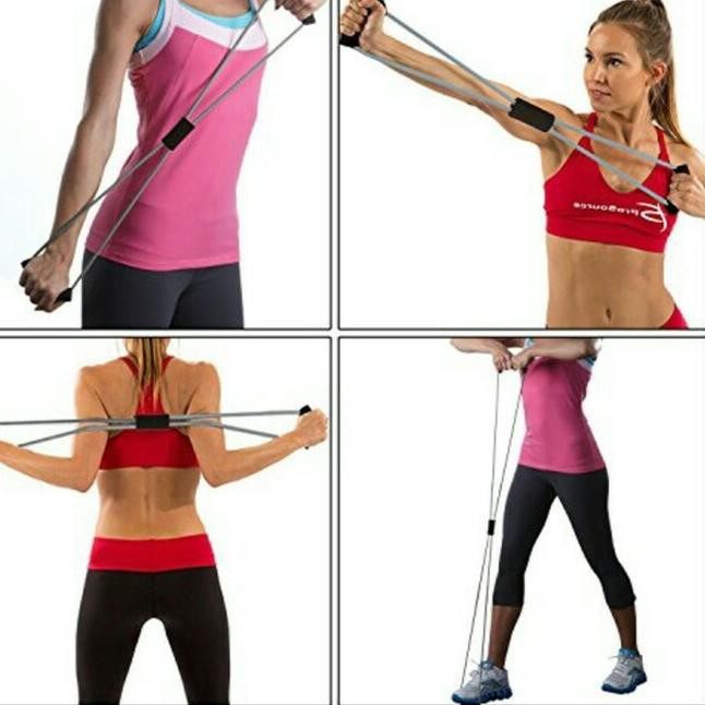 Tali Elastis Yoga Alat Olah Raga Elastic Band Fitness Gym Tali Karet Pilates Stretch Rope