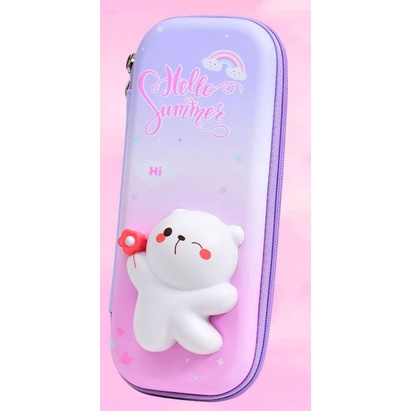 Kotak pensil squishy/tempat pensil 3D waterproof/pencilcasedino