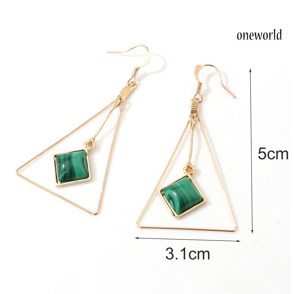 OW@ Creative Geometry Triangle Ear Hook Earrings Party Cocktail Women Jewelry Gift