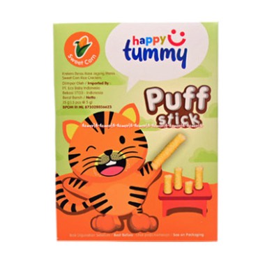 Happy Tummy Puff 30gr Snack For Baby Blueberry Apple Banana Sweet Corn Biskuit Cemilan Bayi Rasa Blue Berry Apel Pisang Jagung Manis Hepi Tumi Happytummy