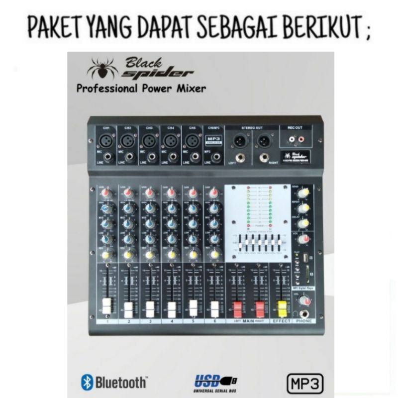 Promo.!!! Paket Karaoke Bass &amp; Suara Terbaik Pakai Mixer Power  Speaker Bmb 8 Inch