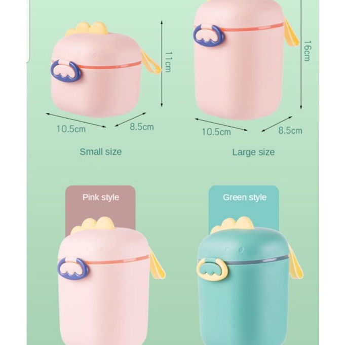 Tempat susu bubuk portable / Wadah susu bubuk makanan kecil