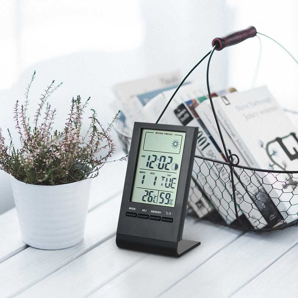 TD-DCB KKMOON Jam Mini Digital Thermometer Hygrometer Weather Station - CX220