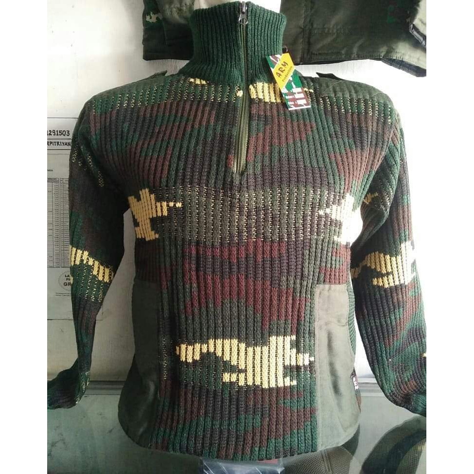 Sweater Loreng Malvinas TNI Sweater Loreng Army