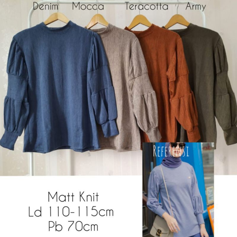 BLOUSE KNIT MIRIP BLOSE MYLADY / ATASAN KNIT