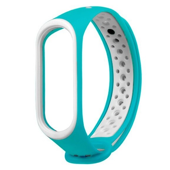 Sporty Strap Mi Band 4 / Mi Band 3 / M6 M5 M4 M3 Tali Jam Sport Xiaomi Mi Band OASE Sneakers-Tosca Putih