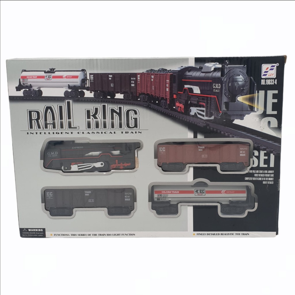 Toys Rail King Intelligent Classical Train Set TL01/Mainan Kereta Api/  Mainan kereta api berjalan