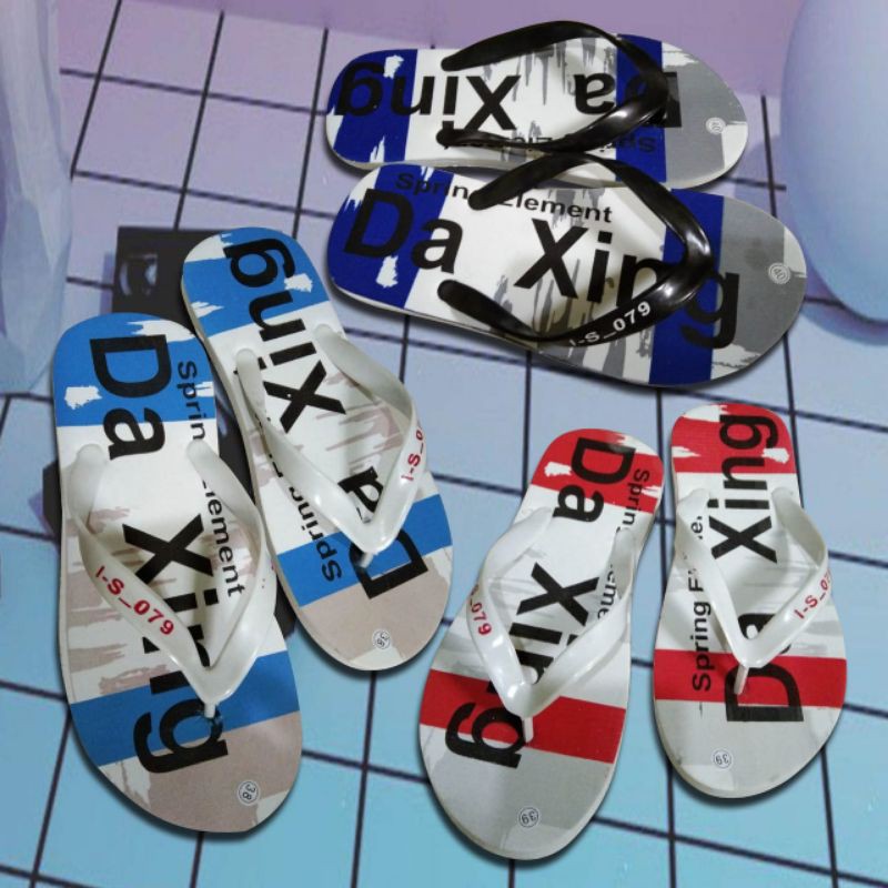 SANDAL JEPIT PRIA DISTRO MOTIF DA-XING