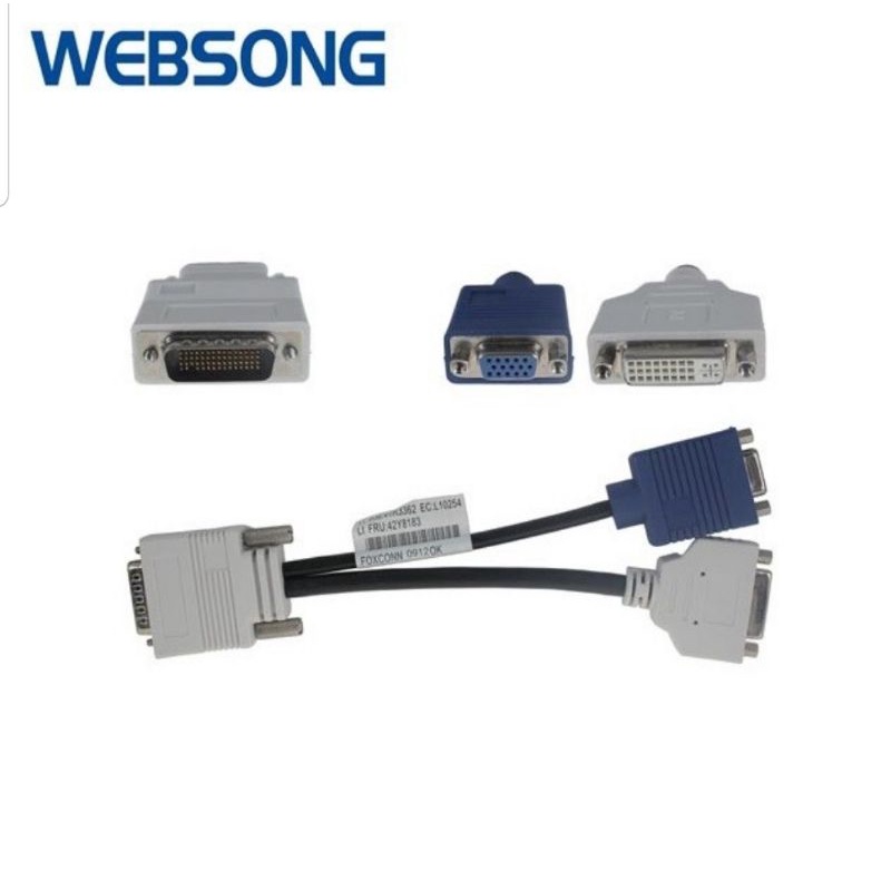 Kabel DVI59 Male to VGA + DVI24+5 Female High Quality Websong