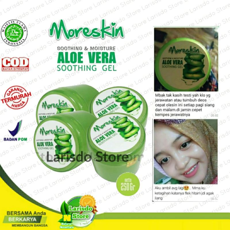 MORESKIN ALOEVERA GEL NASA
