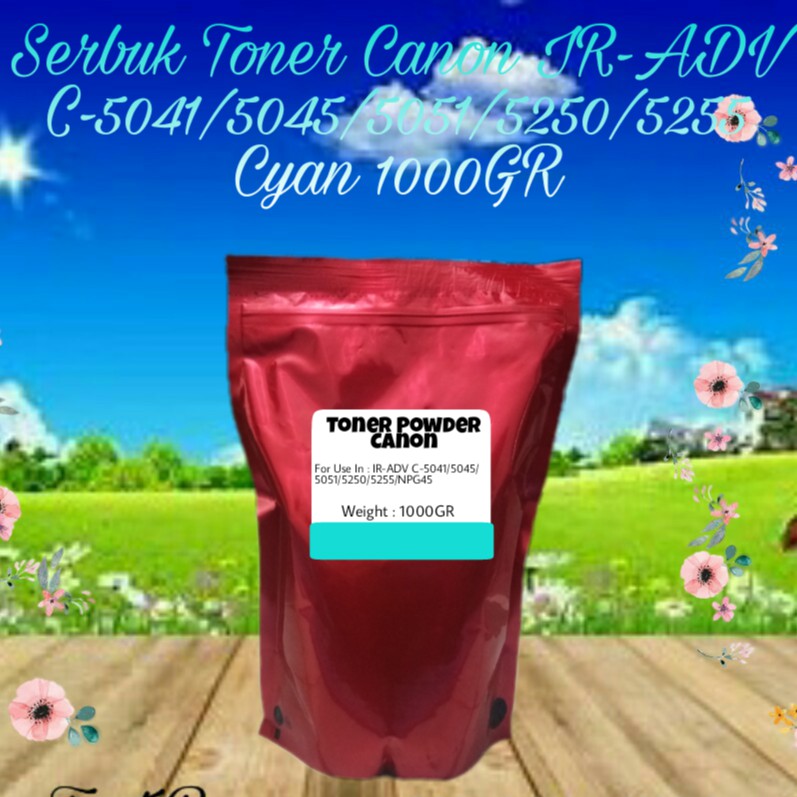 Serbuk Toner Canon Advance IR-ADV NPG45 NPG 45 C5041 C5045 C5051 C5250 C5255 IRC-5041 Cyan 1kg