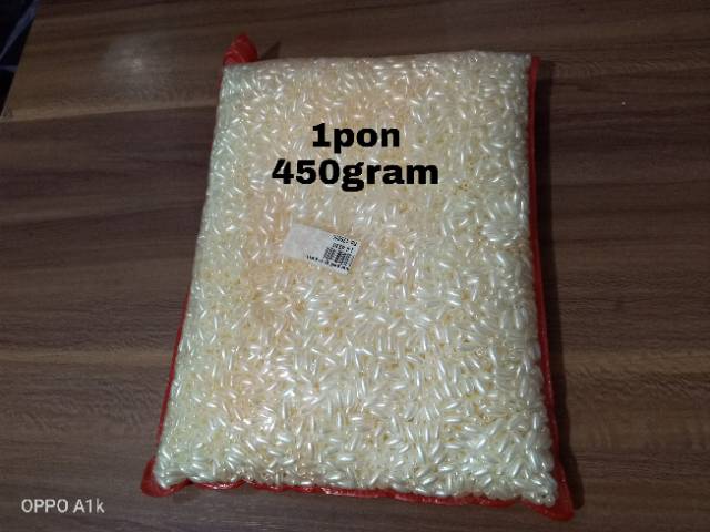 MUTIARA RINGAN RRC PADI PUTIH &amp; OFF WHITE ±45gram *e14*