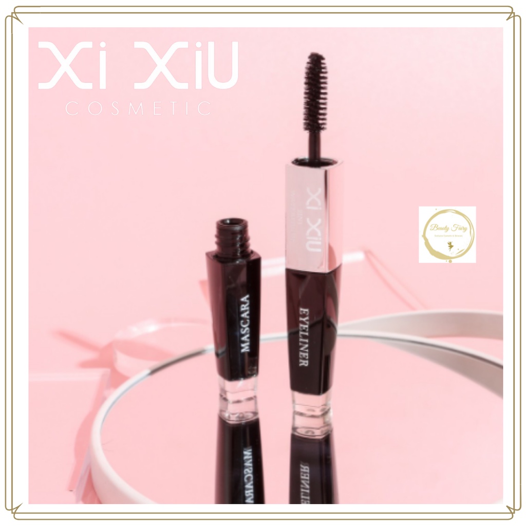 BPOM - Xi Xiu 2 in 1 Maskara Dan Eyeliner Xixiu 2 in 1 Mascara / Waterproof / Longlasting