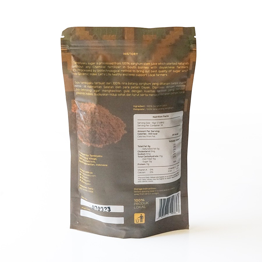 Tambiyaku, Sorghum Sugar ( Gula Sorghum ) 220gr