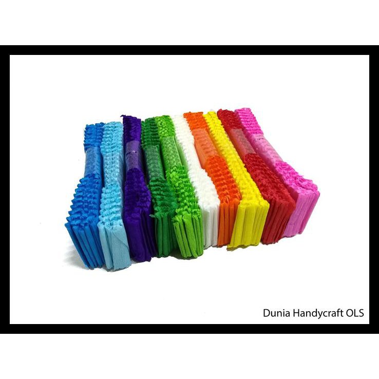 

Crepe Potong - Kertas Crepe Hias - Bahan Kerajinan Tangan Diy - Craft