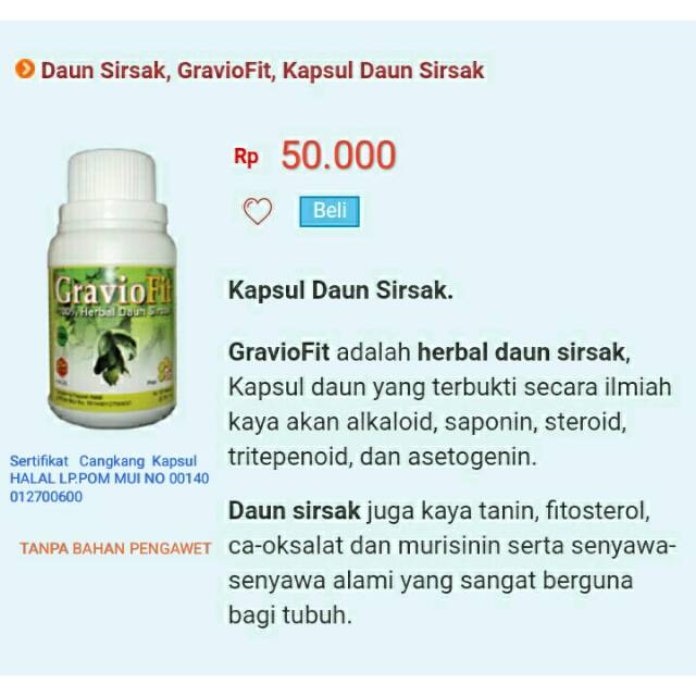 

GRAVIOFIT herbal daun sirsak