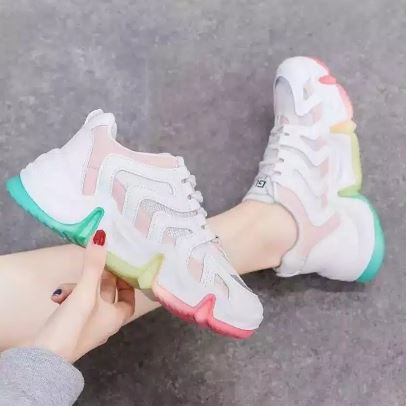 sepatu sneakers jintu rainbow