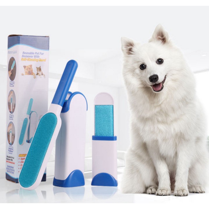 Pet Fur Remover | Sikat Pembersih Bulu Hewan Kucing dan Anjing - Pembersih Bulu pada Baju, Karpet, Sofa