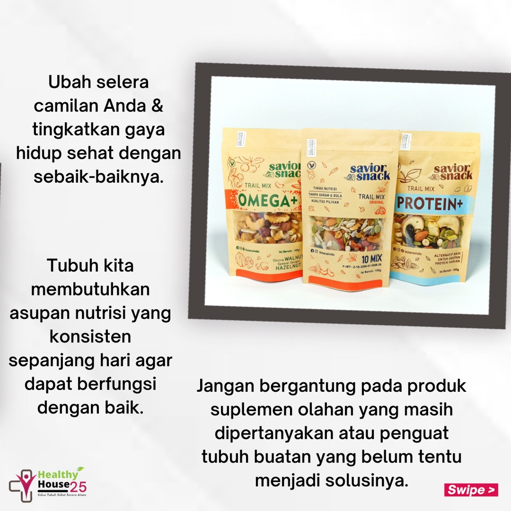 CEMILAN SEHAT UNTUK IBU HAMIL TRIMESTER 1, 2 &amp; 3, MAKANAN BUMIL SUPLEMEN VITAMIN BERNUTRISI TINGGI PROTEIN - SAVIOR SNACK - TRAIL MIX OMEGA - BAHAN ORGANIK MIX BERRY BUAH KERING BIJI BIJIAN KACANG KACANGAN SIAP MAKAN