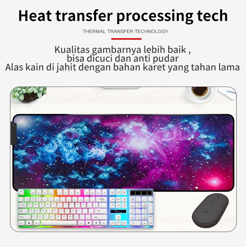 Mouse pad Gaming XL Peta Dunia Mousepad Besar/Alas keyboard