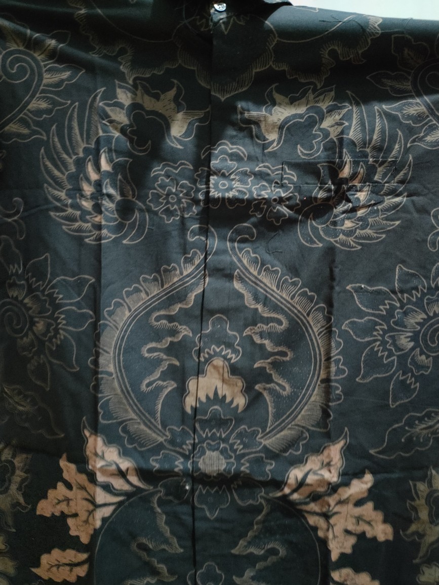 Mahkota Pendek Kemeja Batik Pria Full Furing Bahan Katun Halus Primisima