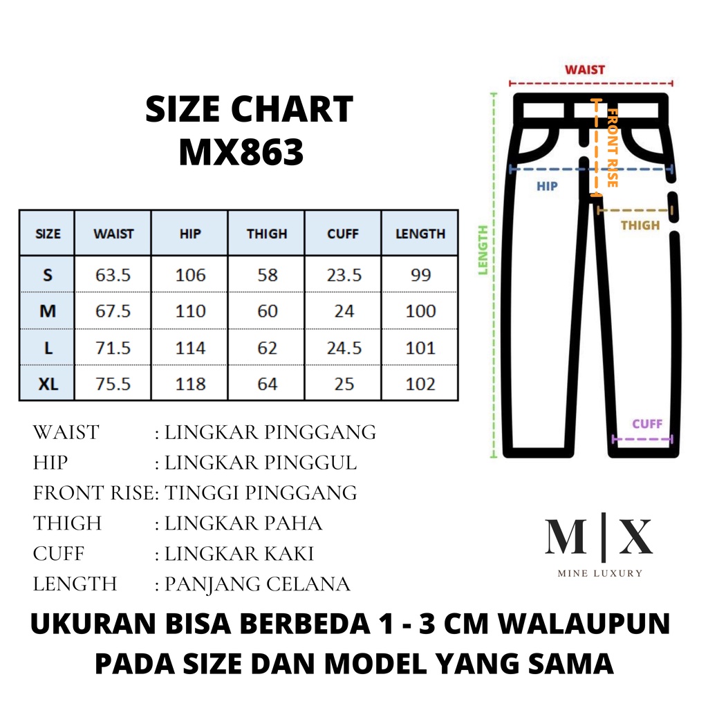 RIPPED JEANS IMPORT HIGHWAIST CELANA PANTS DENIM HW WANITA CEWEK BAGGY UNFINISH MX863