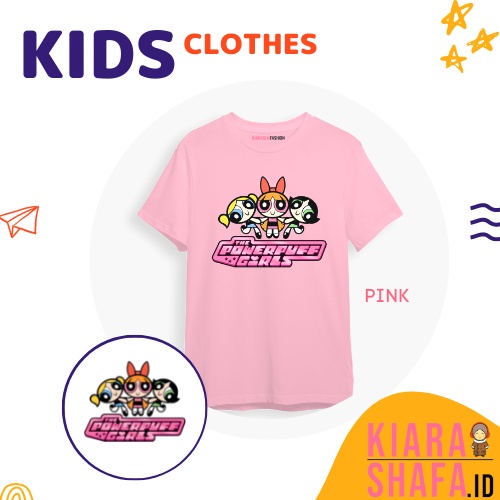 Kiarashafa - Baju Anak / Kaos Anak Powerpuff Girl