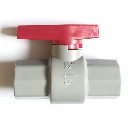 Ball Valve Stop Kran PVC Polos 1/2&quot; HSS Ballvalve Plastik Polos 1/2 Inch