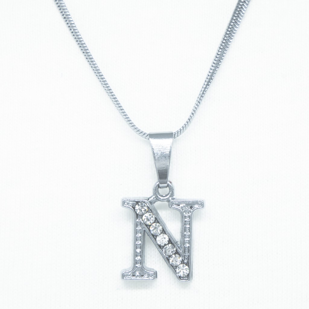Kalung Wanita Alfabet Huruf Abjad / Women Alphabet Initial Necklace N NC38