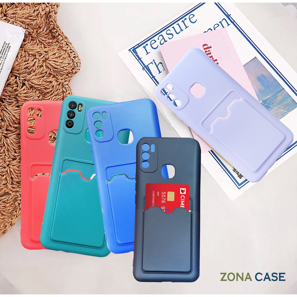 Soft Case Candy + Slot Card Samsung A22 (5G) A52 A72 - Realme C12 C15