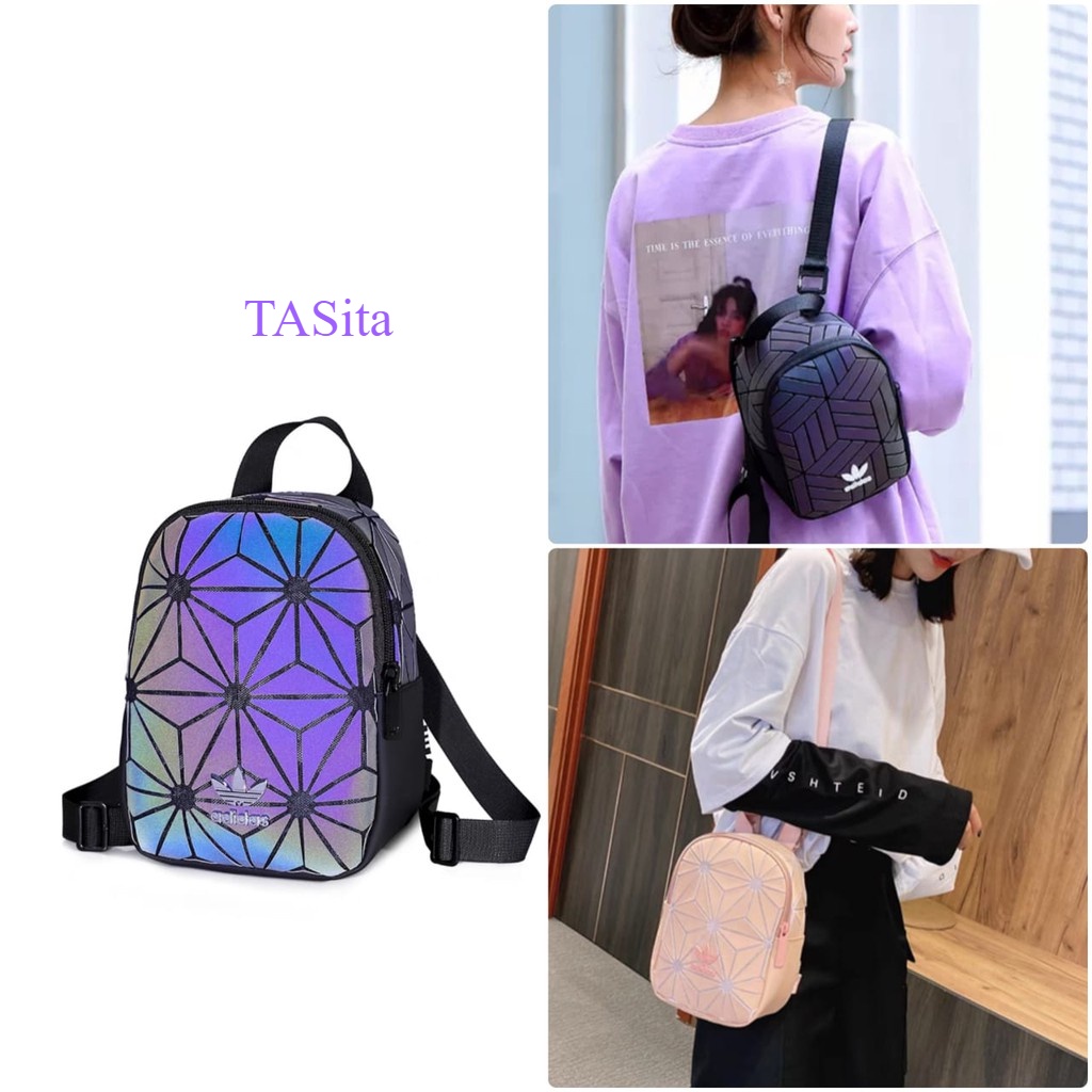 Tas Ransel Adidas Iseey Diamond Miyake 2in1 Backpack Multifungsi