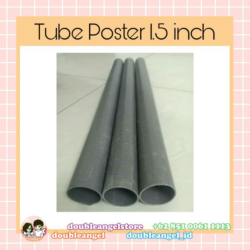 Tube Poster Paralon Abu-abu 1.5 inch