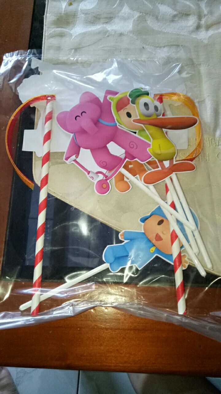 Pocoyo Topper Cake Birthday / Hiasan Kue Ulang Tahun