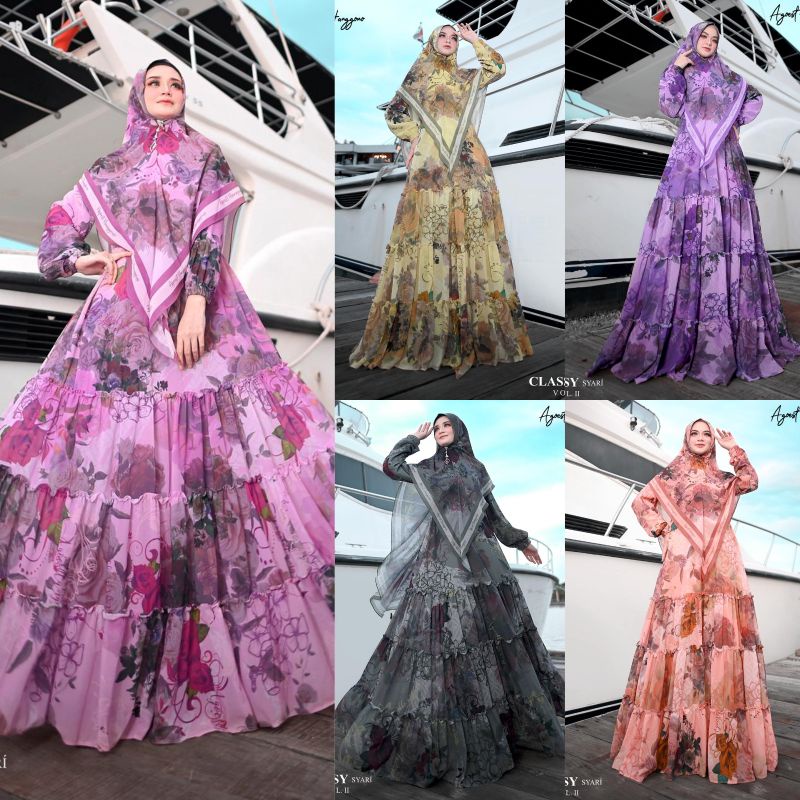 CLASSY VOL 2 Syari vintage elegan bunga premium by Agoest Hanggono original harga reseller