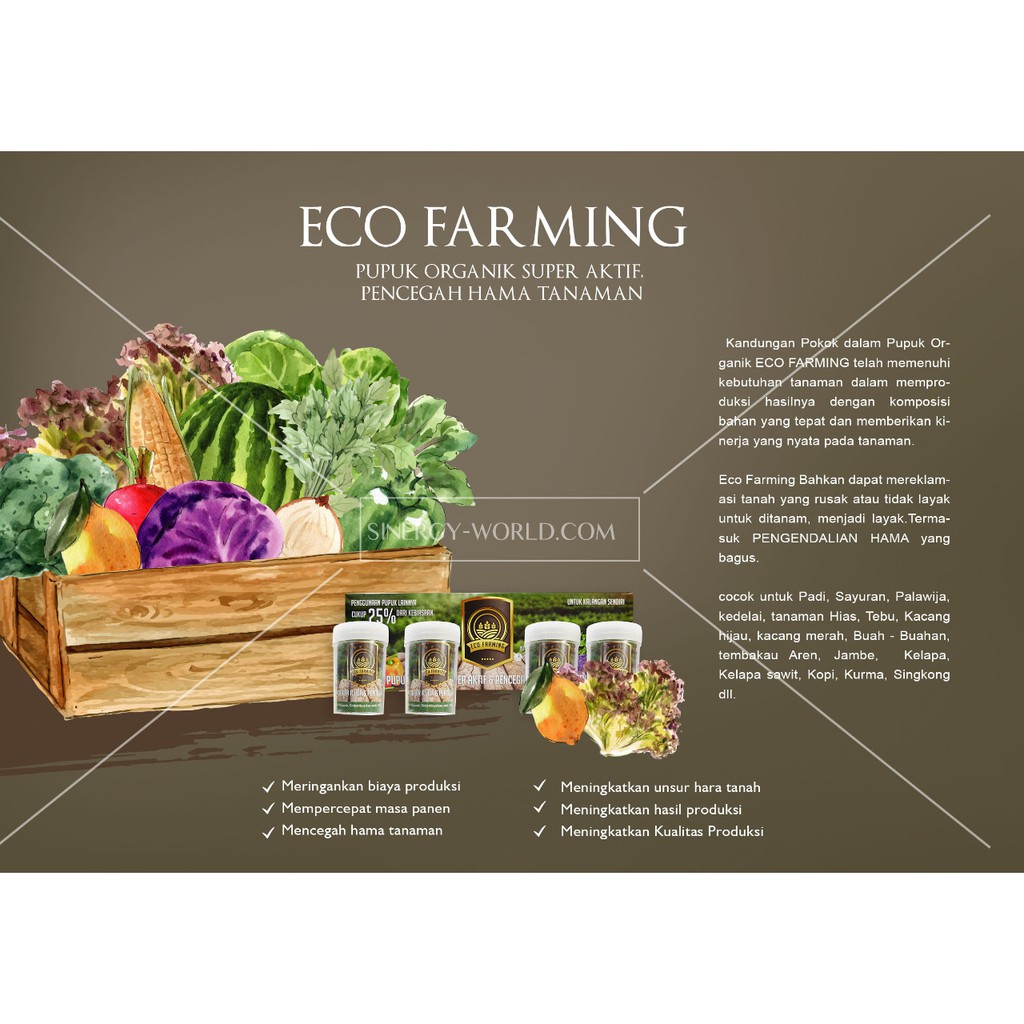 PUPUK ORGANIK ECO FARMING ORIGINAL PUPUK NPK LENGKAP PUPUK CAIR PERTANIAN AMAN RAMAH LINGKUNGAN AS08