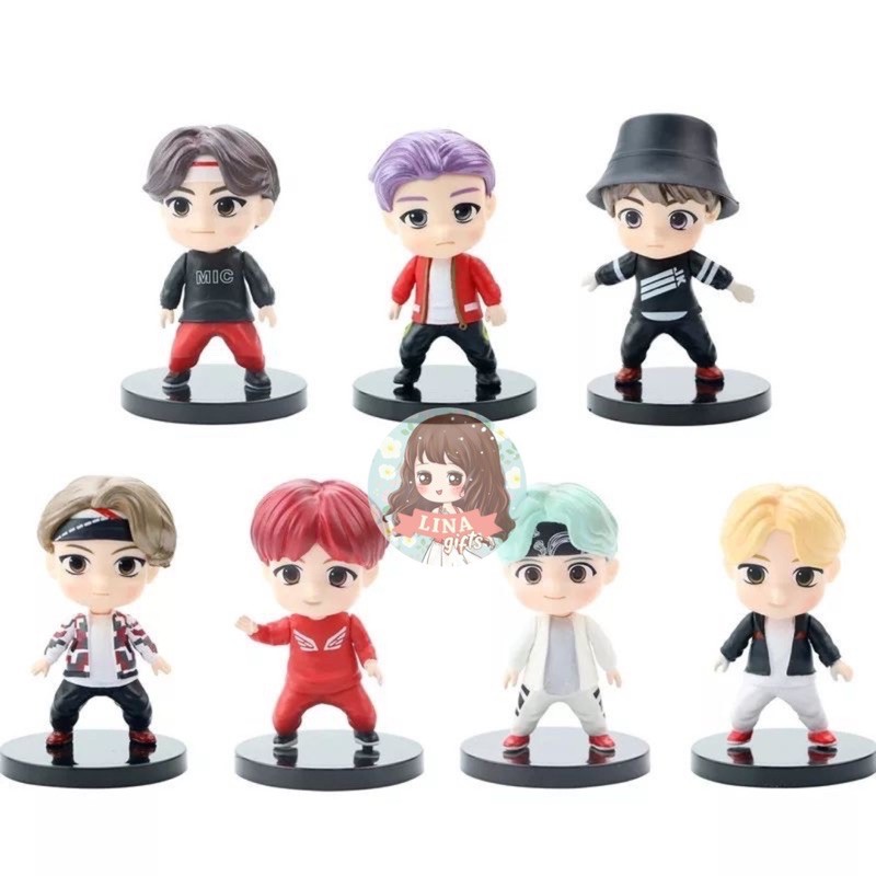 STAND FIGURE/ PANJANGAN FIGURAN/ FIGURINE/ FIGUR/ CAKE TOPPER/ BTS/ BT21 KPOP ARMY BANGTAN BOYS CUTE