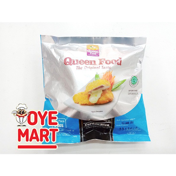 QUEEN FOOD CORDON BLEU 340GR ISI 3 / FROZEN FOOD