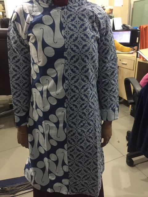 Terlaris Serut Genes Jelita Tunic Navbor Yelbor Whitbor Creambor Tunik Batik Modern Hrb030 Dolbi Dob