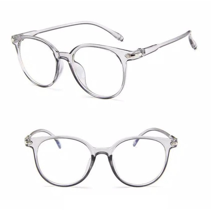 KINGS - F335 Kaca Mata Anti Radiasi / Kacamata Fashion / Sunglasses Frame Anti Radiasi Lensa Blueray-Abu